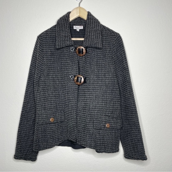 Military Style Snap Button Unique Jacket - Picture 1 of 7